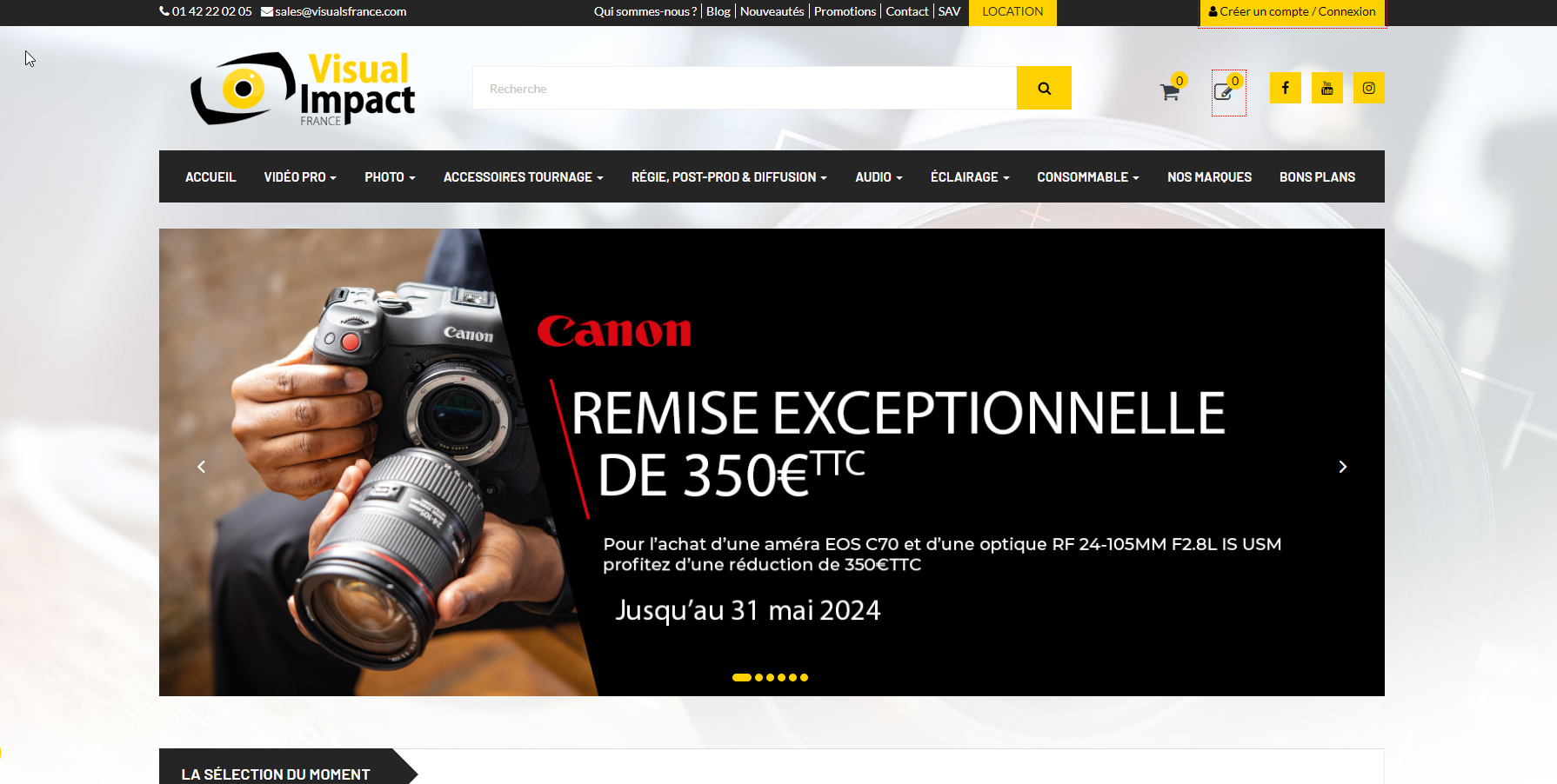 Visual Impact France | Vente de matériel audiovisuel pour professionnel